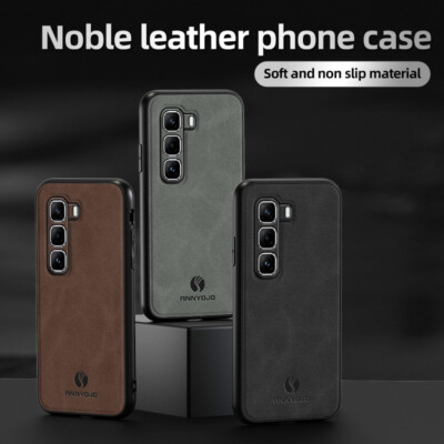 For Infinix Hot 50 Pro 4G,Luxury Business Retro Leather Magnetic Soft Cover Case
