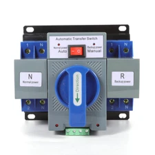 Dual Power Automatic Transfer Switch 60HZ Changeover Transfer Switch Tool 63A 2P