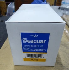6x SEAGUAR 20FC100 FLUOROCARBON LEADER LINE 20lbs 100yds Original Blue Label NEW
