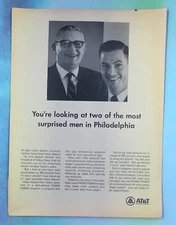 vintage 1960s magazine print ad AT&T Bell System Philadelphia mancave
