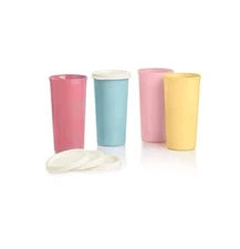 Tupperware Vintage Collection 9 oz Tumbler Set with seals Limited Time NEW Rare