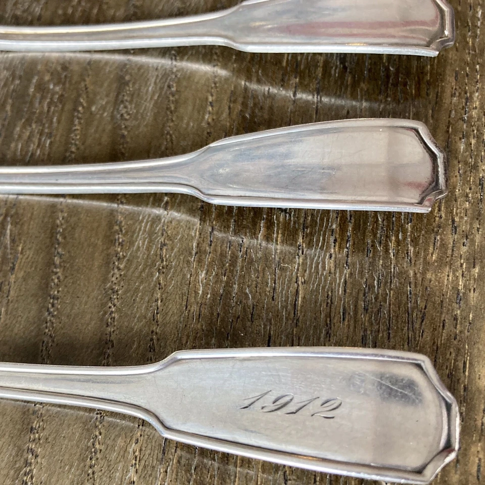 Sterling Silver SPOTSWOOD GORHAM TEASPOONS 4 Marked. Gorham 1912 - Image 4 of 4
