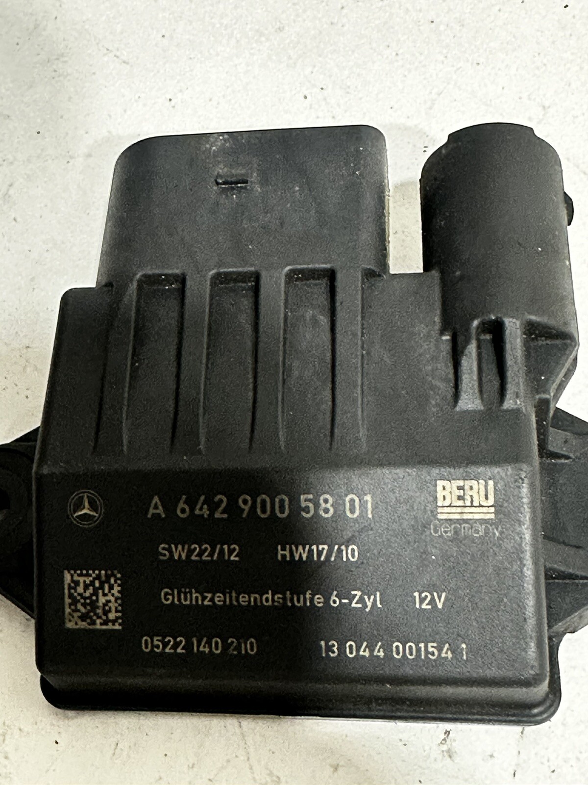 20102018 MERCEDES SPRINTER GLOW PLUG CONTROL MODULE A 642 900 58 01