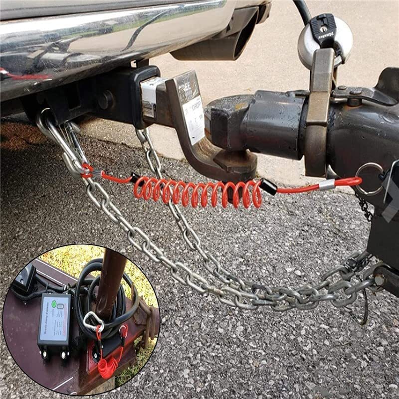 Trailer Breakaway Cable 4Ft Trailer Break Control Kit Trailer Breakaway ...