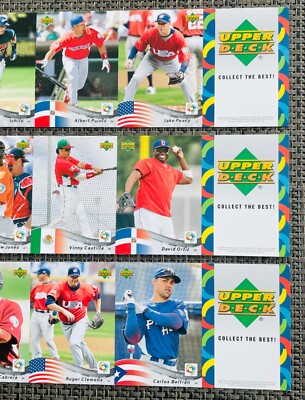 2006 World Baseball Classic UPPER DECK 3 UNCUT Sheet SET Ichiro