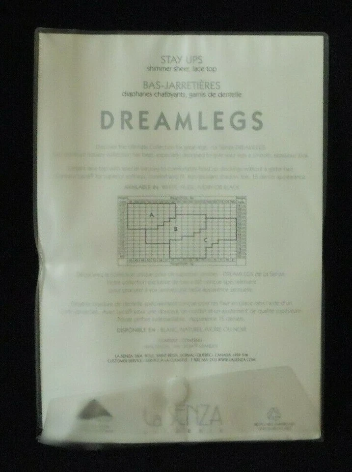 New La Senza Dreamlegs Shimmer sheer lace top Stay ups. Nude. Size A. #PH3 - Image 3 of 3