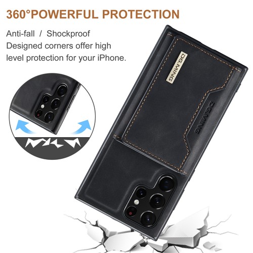 For Samcung GalaxyS24 Plus S22 Ultra S23 Leather Zipper Magnetic Wallet Case - Picture 23 of 72