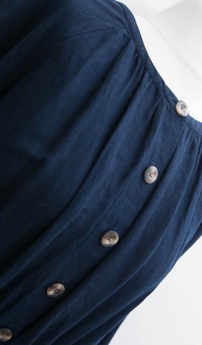 Langes Freizeitkleid dunkelblau Größe 10 UK Per Una #D8 - Bild 10 von 14