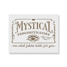Mystical Future Stencil - Durable & Reusable Mylar Stencils