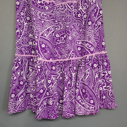 Cia Maritima Maxi Swim Cover Skirt Womens Small Purple White Cambraia Floral New - Picture 4 of 11