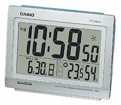 Casio Alarm Clock temperature hygrometer night view light DQL-130NJ-8JF Japan - Image 2 of 4