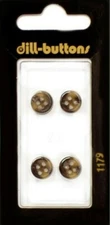 Dill Buttons ~ (1179) - 3/8" - 4 ct