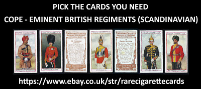 COPE - EMINENT BRITISH REGIMENTS (SCANDINAVIAN) - PICK THE CARDS YOU NEED