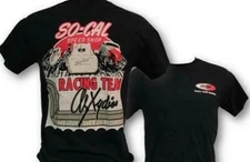 So-Cal Speed Shop "Racing Team" (1057). 100% Cotton Black T-shirt. Mopar Chev 