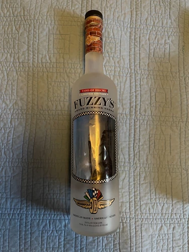 Empty Bottle Indy 500 Fuzzy's Vodka special editions, Brick Road, Excellent