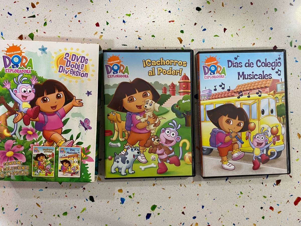 DORA LA EXPLORADORA 2 DVD CACHORROS AL PODER + DIAS MUSICALES
