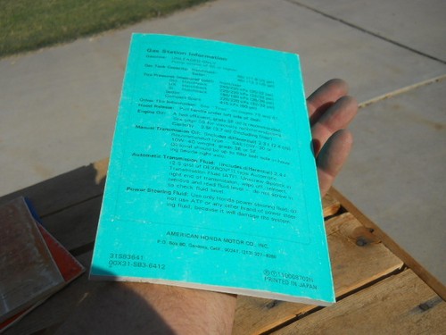 Used 1987 Honda Civic Owners Manual Automobile Car  - Picture 3 of 4