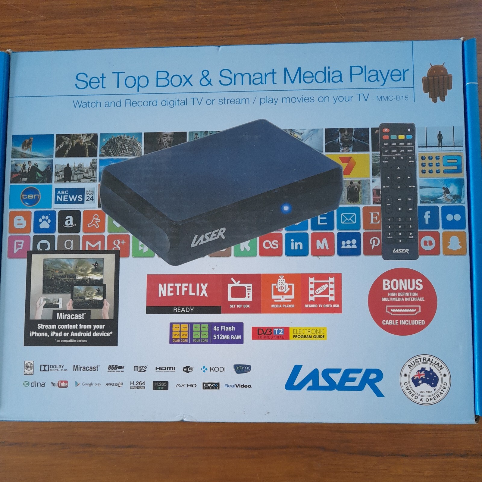 Laser Smart Set Top  Media Box 