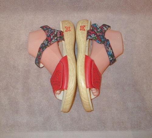 Alegria Jesa Botanicool Sandals Size 11 42 Leather Ankle Strap Arch Comfort Cush - Picture 7 of 11