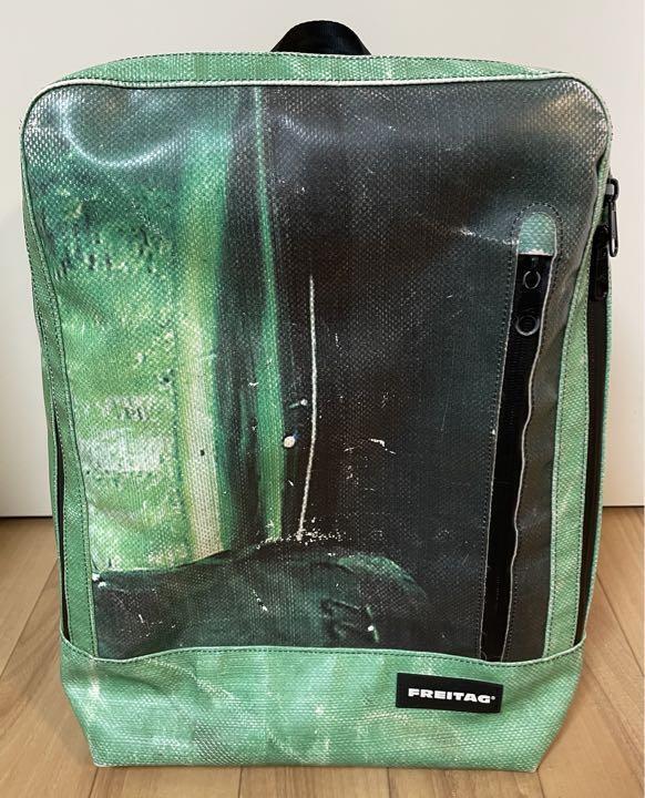 Freitag F303 HAZZARD Backpack Rare Design Green Used JP | eBay