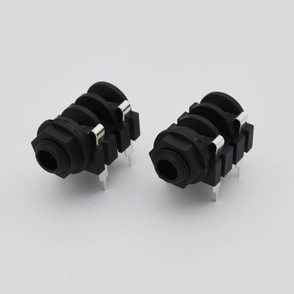 10,6.35 mm (1/4 in) Jack Female Mono Panel PCB Welding audio phone mount Socket - Image 3 of 4