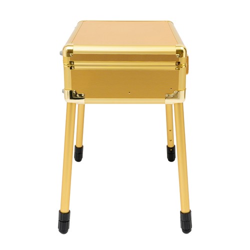 Professional Makeup Train Case 4 in 1 Rolling Cosmetic Trolley Beauty Travel Box - Picture 4 of 24