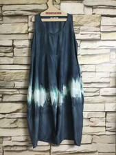 cocon.commerz PRIVATSACHEN DUNKELLER Kleid aus gebatikter WÄSCHESEIDE  Gr. 2