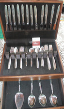 GENTLE ROSE Community Silverplate Flatware Se...
