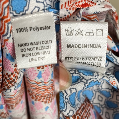 New Lulus Womens Relaxin Multi Print Maxi Dress Boho Colorful Pink Blue Size XS - Picture 11 of 12