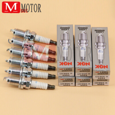 6Pcs 6994 Spark Plugs Laser Iridium NGK IZFR6K11 Fit for Honda