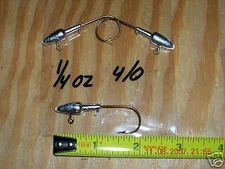 50 1/4oz Darter Jigs Bronze Mustad Hooks 1/0 2/0 3/0 4/0  U Choose