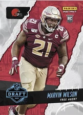 2021 MARVIN WILSON NFL DRAFT NIGHT FREE AGENT PANINI INSTANT ROOKIE CARD #40