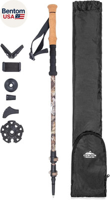 Trekking Poles - Carbon Fiber Monopod Walking or Hiking Sticks with with Accesso