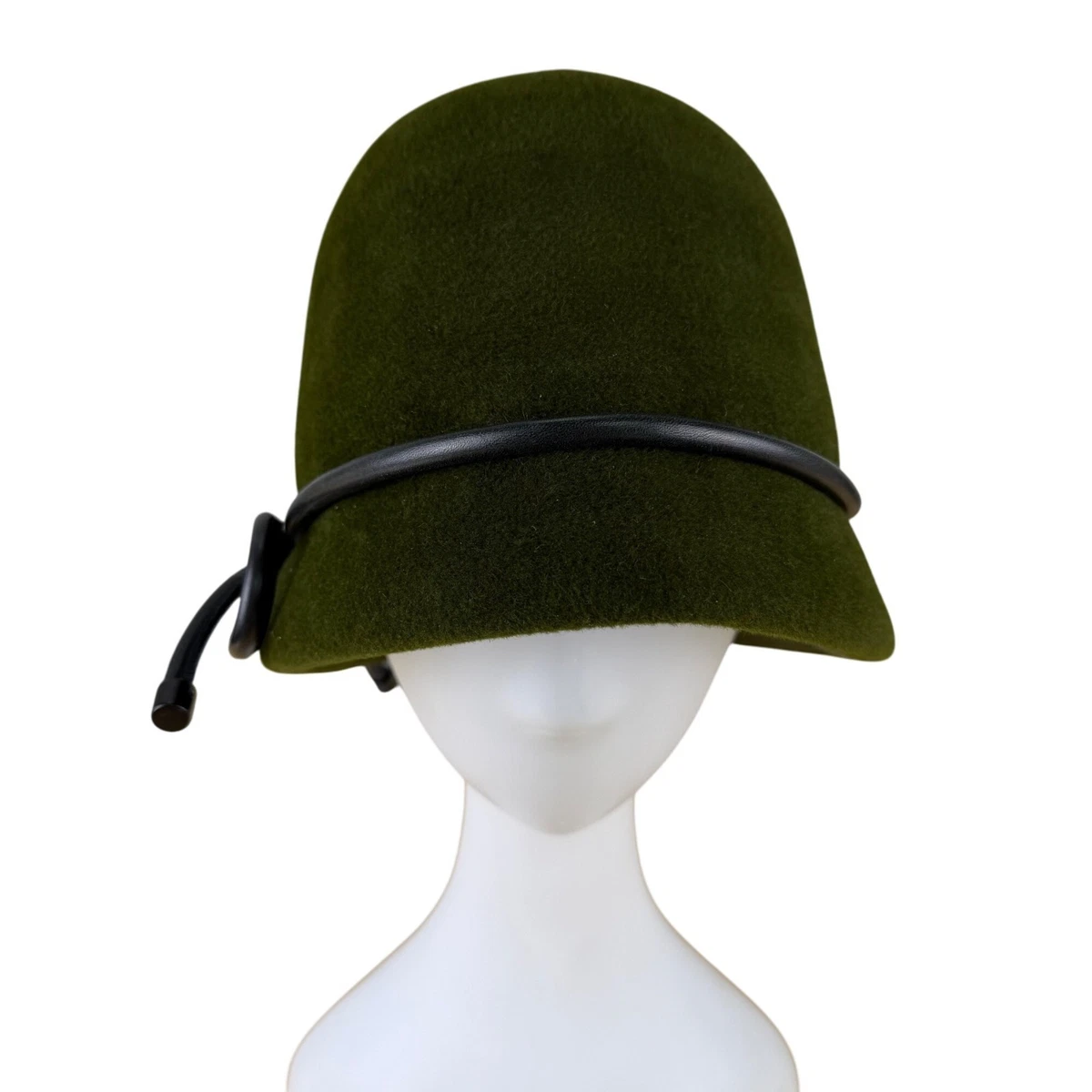 Black Size S Leather Hats for Women for sale | eBay