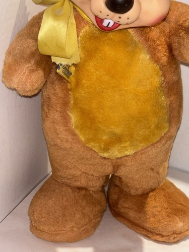 Vintage Hundezahn von "A Jee Bee Creation" seltener Plüsch mit Gummigeicht, Filzhut!! - Bild 6 von 24