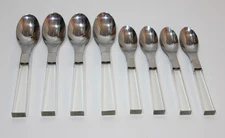 F.B. ROGERS Stainless Steel Flatware Spoon ( 8 ) Pcs Lot ; Japan Made