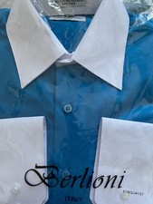 Berlioni Italy Two Tone Shirt Long Sleeve