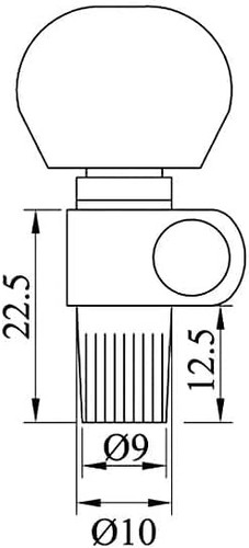 P-149 Banjo Tuner - Nickel - Single 5th Peg - Picture 2 of 2