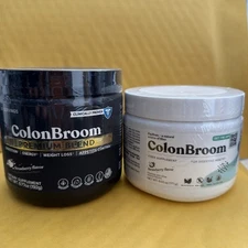 2 Colon Broom Premium Blend & AND REGULAR Psyllium LHusk Powder Drink Strawberry
