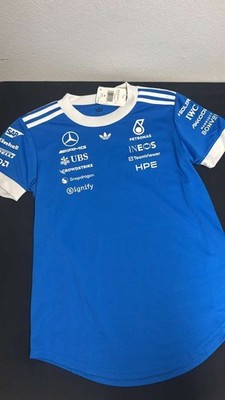 Adidas AMG Mercedes Petronas F1 Team Driver Men's Jersey Blue Size S