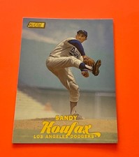 2017 Topps Stadium Club Gold Foil Parallel Sandy Koufax -Dodgers All Time Legend