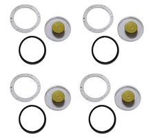 4PK Trailer Hub Cap Window Cover Kit 3434009 Hub Cap Replace for Stemco 3595995