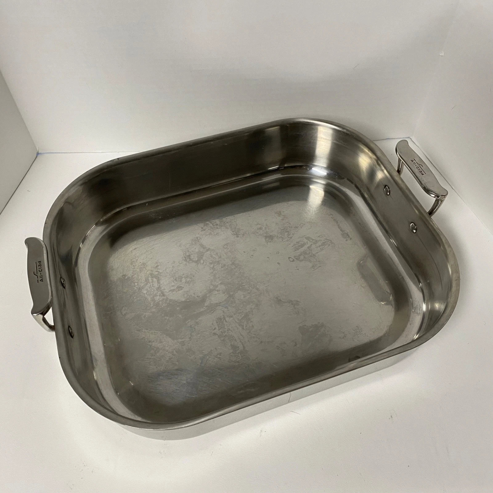 All-Clad Stainless Steel Flared Roasting Pan (NO Rack) 16x13 USA