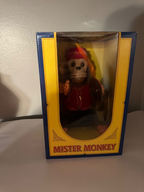 New in Box VTG 1999 Mister Monkey Music Cymbal Clapping Charm Co.