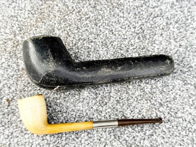 VINTAGE BURNS CUTTY 50 HOLZ GEBOGEN TABAK PFEIFE IM GEFASST SAMMLERSTÜCK