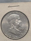 1961 D 50C Silver Franklin Half Dollar Au U.S. Silver Coin
