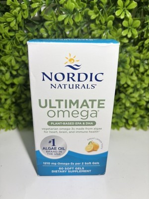 Nordic Naturals Ultimate Fish Oil 1210mg Omega 3 Soft gel 60 Ct Exp 06/27 New  