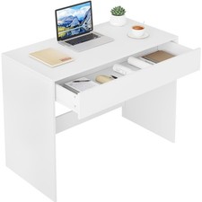 Schreibtisch Computertisch Büro Kinder Schubladen Weiß minimalistisches Design