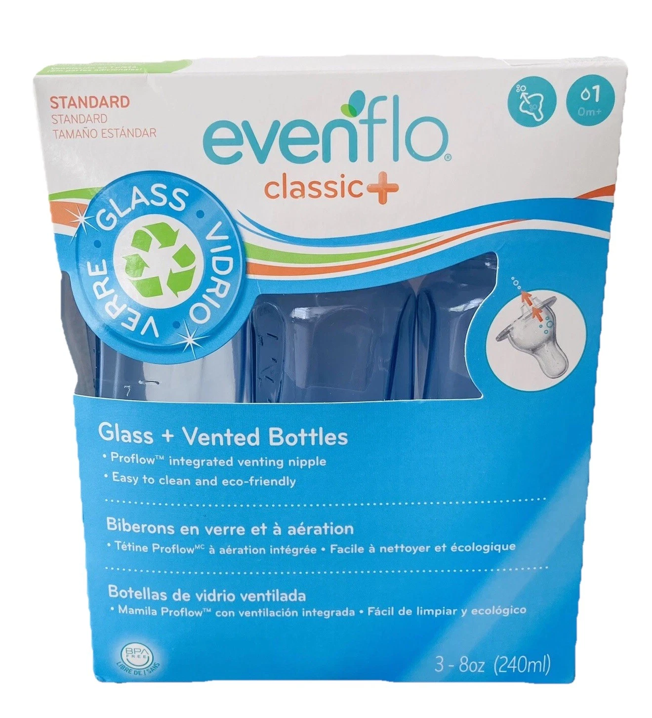 Evenflo Classic + Glass Bottles Twist Tinted Baby 8 oz Set 3 2014 Babies R Us
Opens in a new window