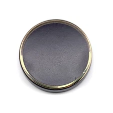 20 PCS 25mm 1" Circle Stroke Matte Black Metal Shank Sewing Coat Buttons